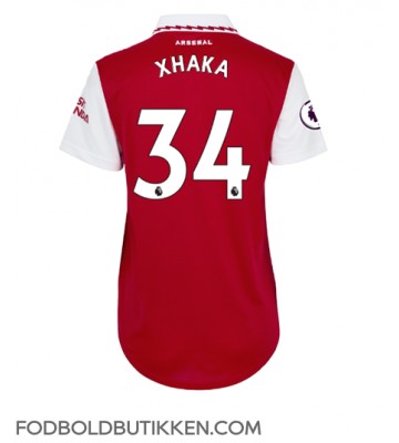 Arsenal Granit Xhaka #34 Hjemmebanetrøje Dame 2022-23 Kortærmet